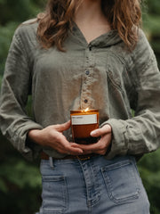 dawn canopy | green + earthy premium soy candle
