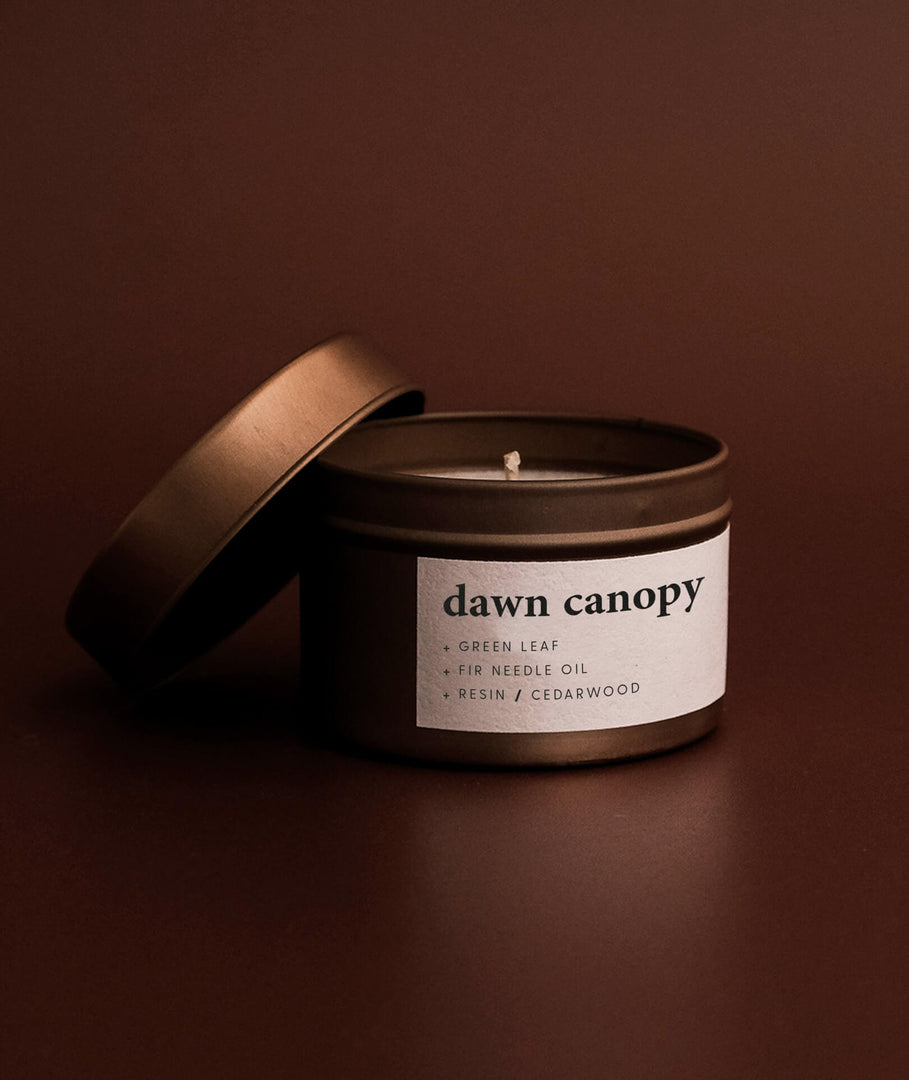 Dawn Canopy | small rose gold tin candle