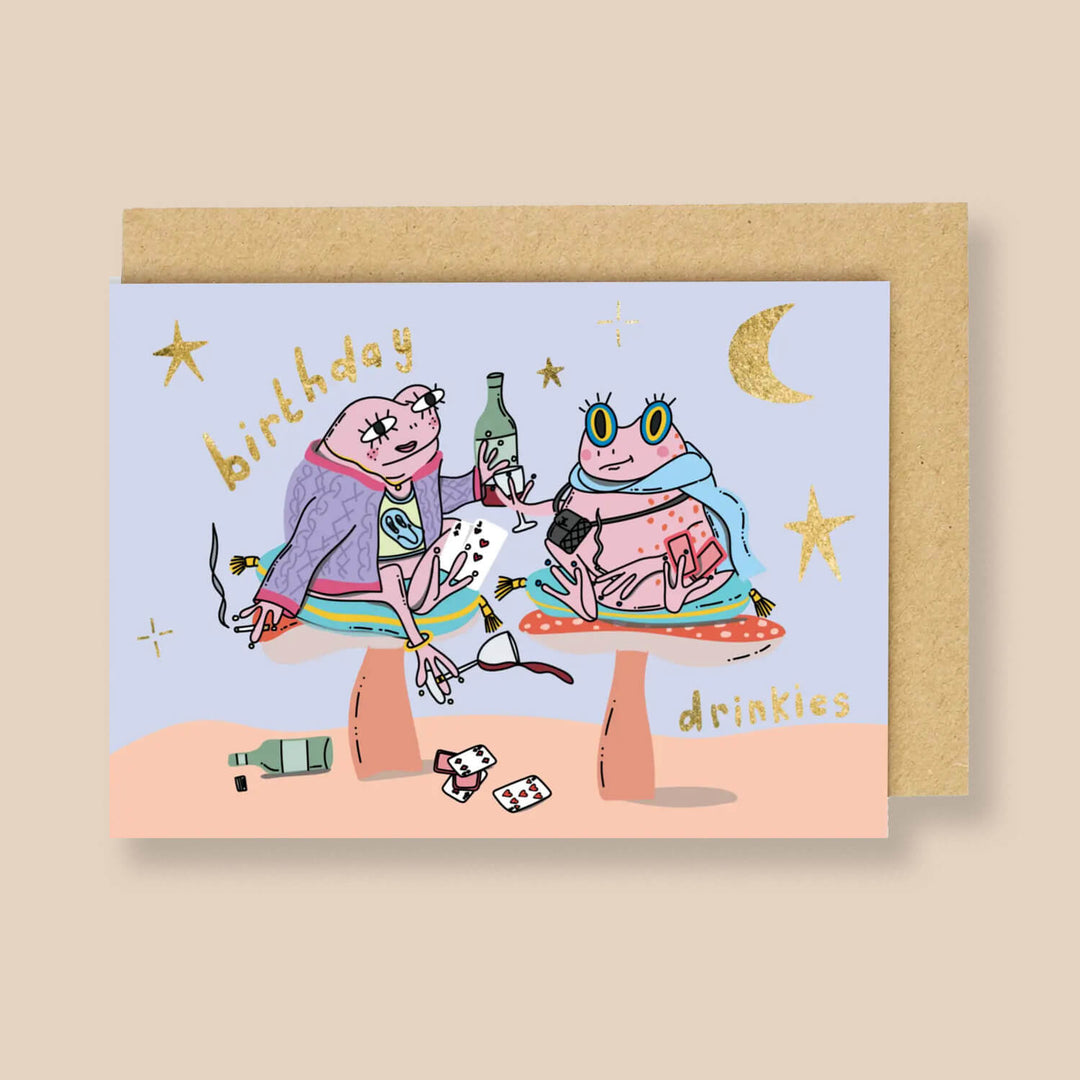 Bday Drinkies  Card by Eat The Moon