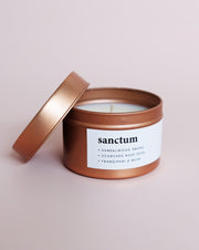 Sanctum | small rose gold tin candle