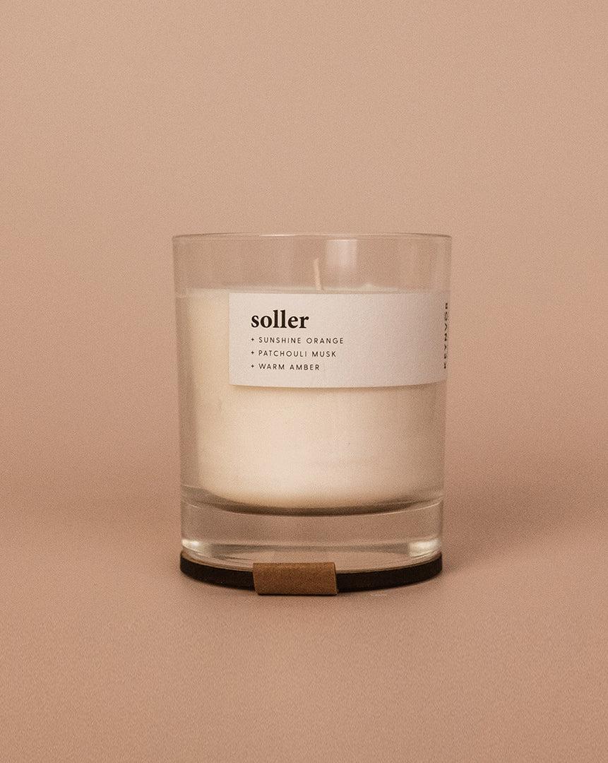 Soller | Warm Orange + Seared Amber | Premium Soy Wax 200g Candle