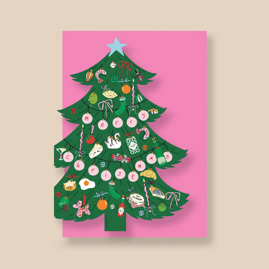 Die Cut Xmas Tree Card by Eat The Moon