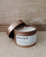 Load image into Gallery viewer, kiva 1475 | small rose gold tin candle
